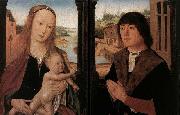 unknow artist Diptych with a Man at Prayer before the Virgin and Child France oil painting reproduction